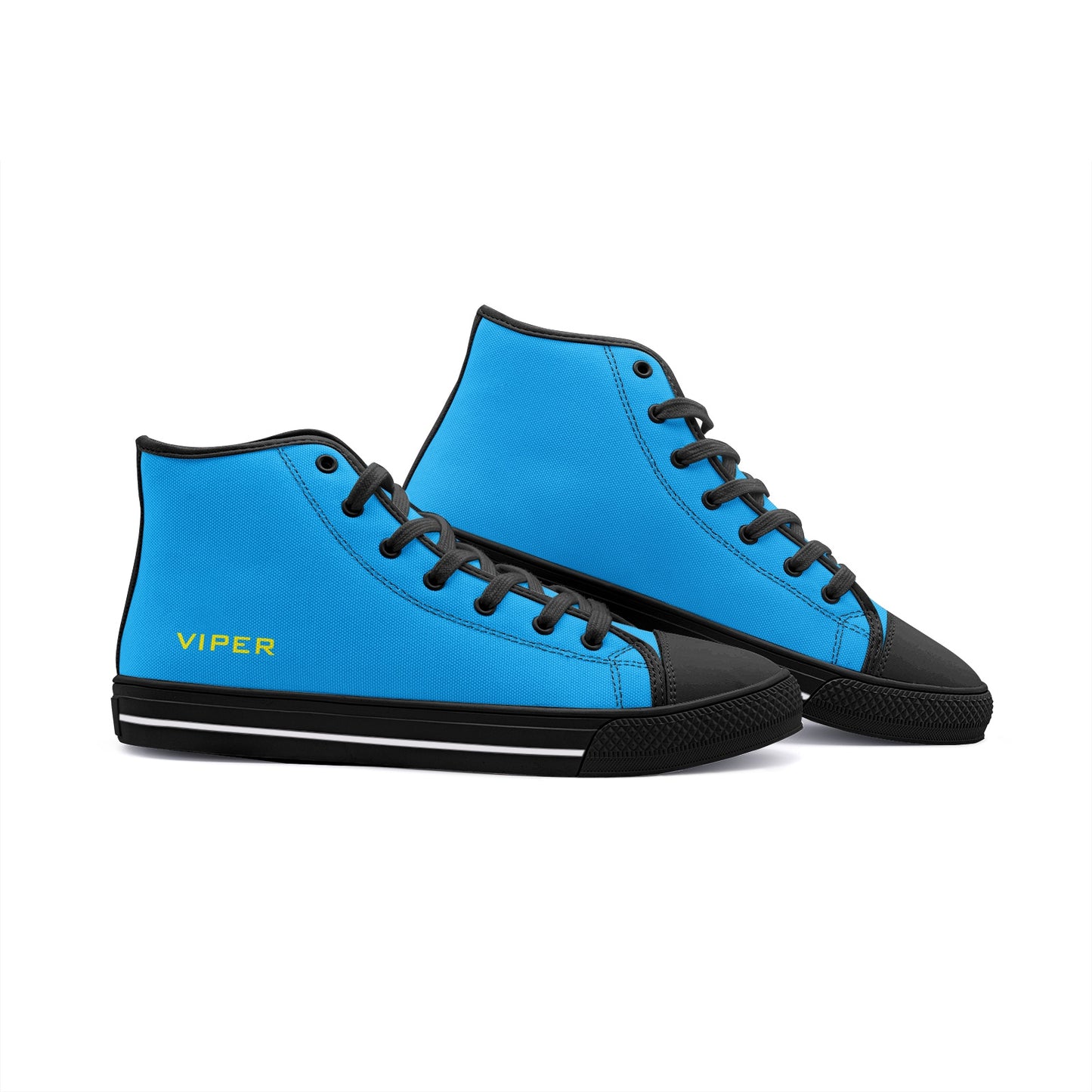 VIPER HIP HOP SHOES High Top Electric Blue Canvas Shoes Style 54TO