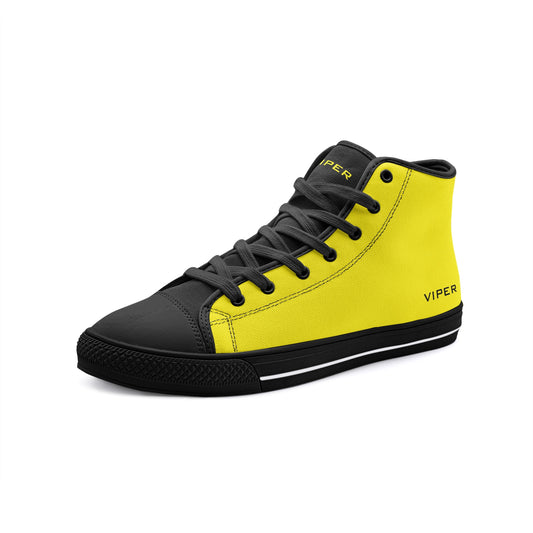 VIPER HIP HOP SHOES High Top Yellow Canvas Style 54TO