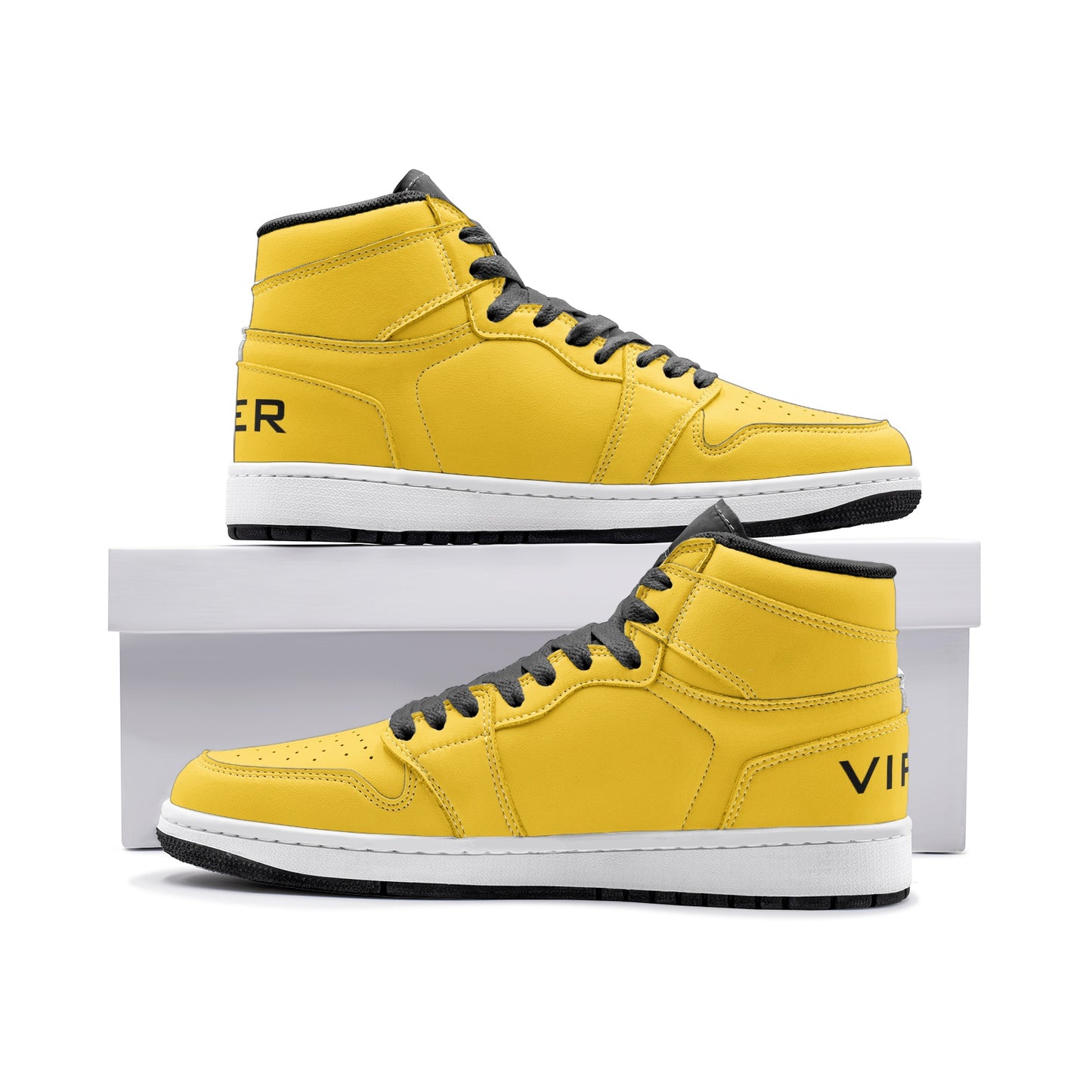 VIPER HIP HOP SHOES High Top Style 55TO Dark Yellow Sneakers