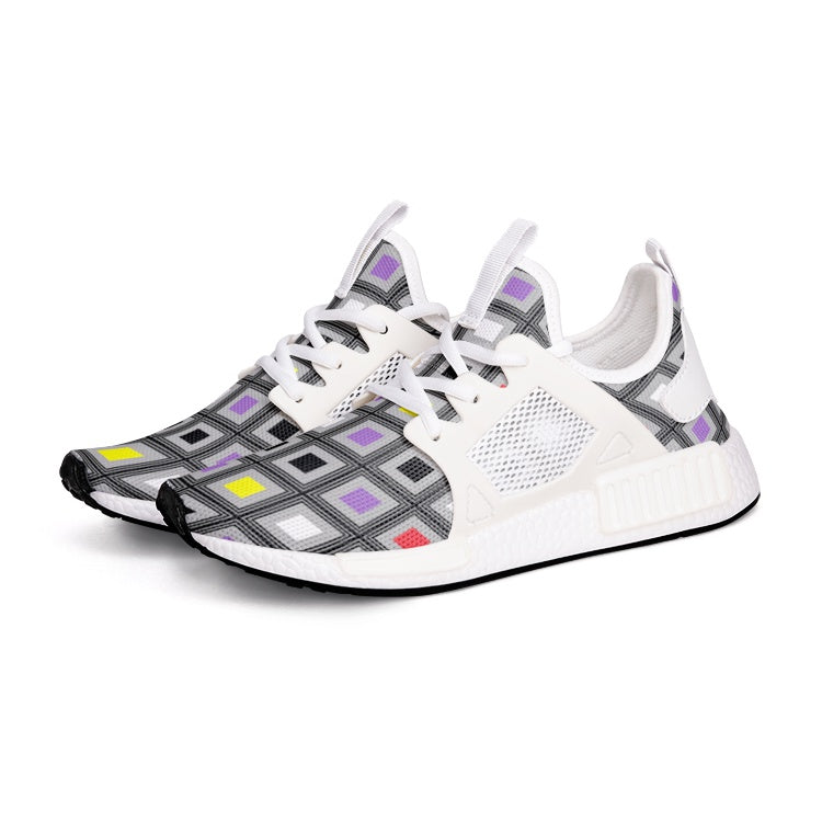 VIPER SHOES STYLE 54TR Multi Cube Abstract 01 Canvas Unisex Lightweight Sneaker