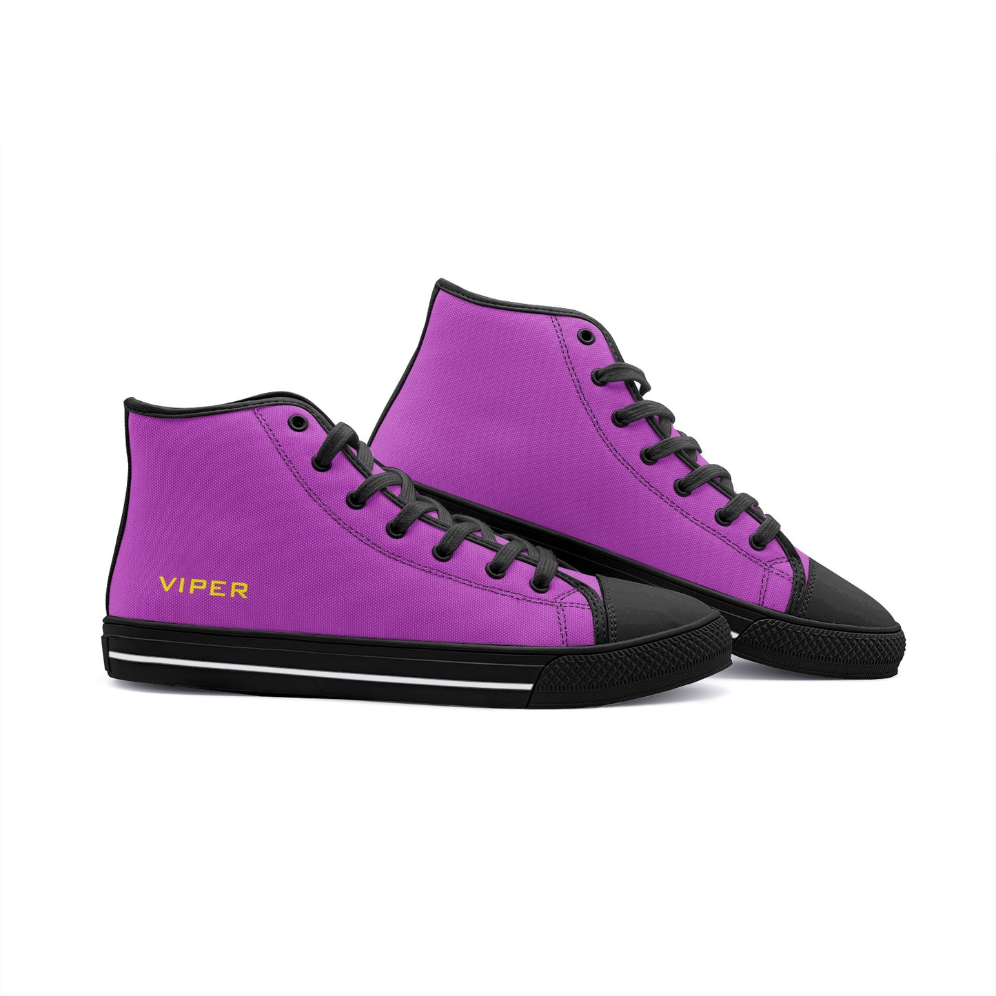 VIPER HIP HOP SHOES High Top Purple Canvas Style 54TO