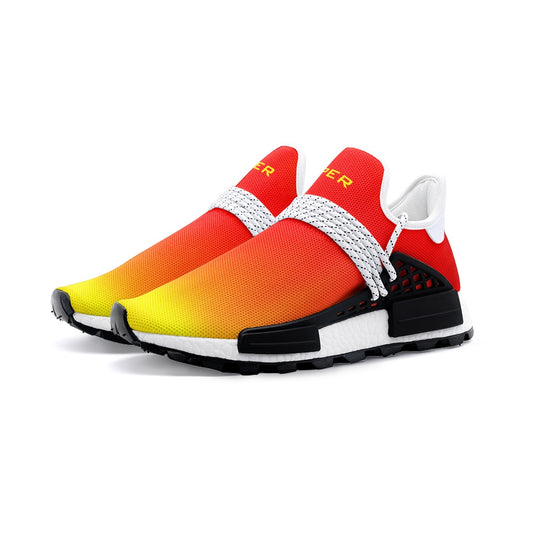 VIPER SHOE STYLE 55TR Abstract Red & Yellow Unisex Lightweight Sneaker