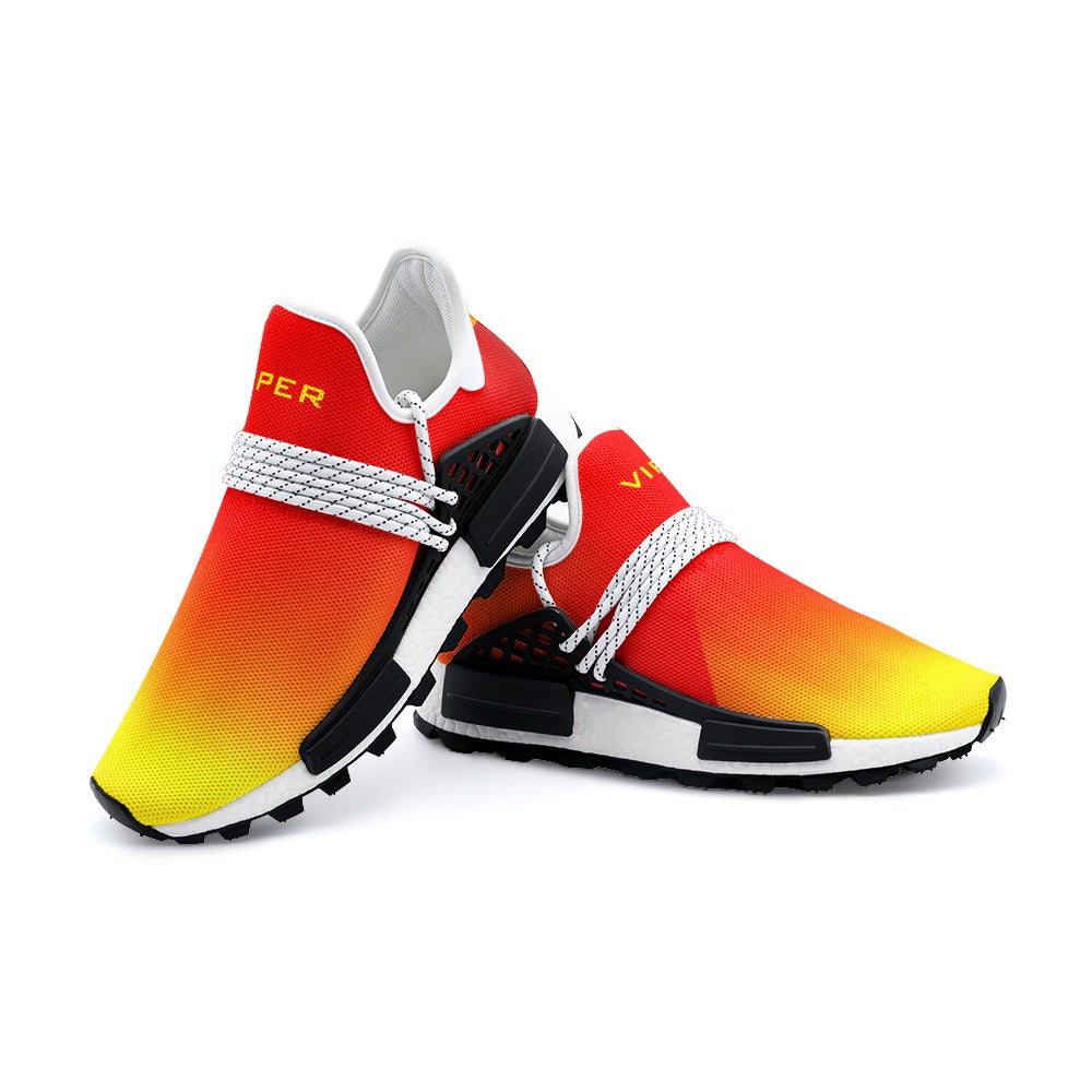 VIPER SHOE STYLE 55TR Abstract Red & Yellow Unisex Lightweight Sneaker