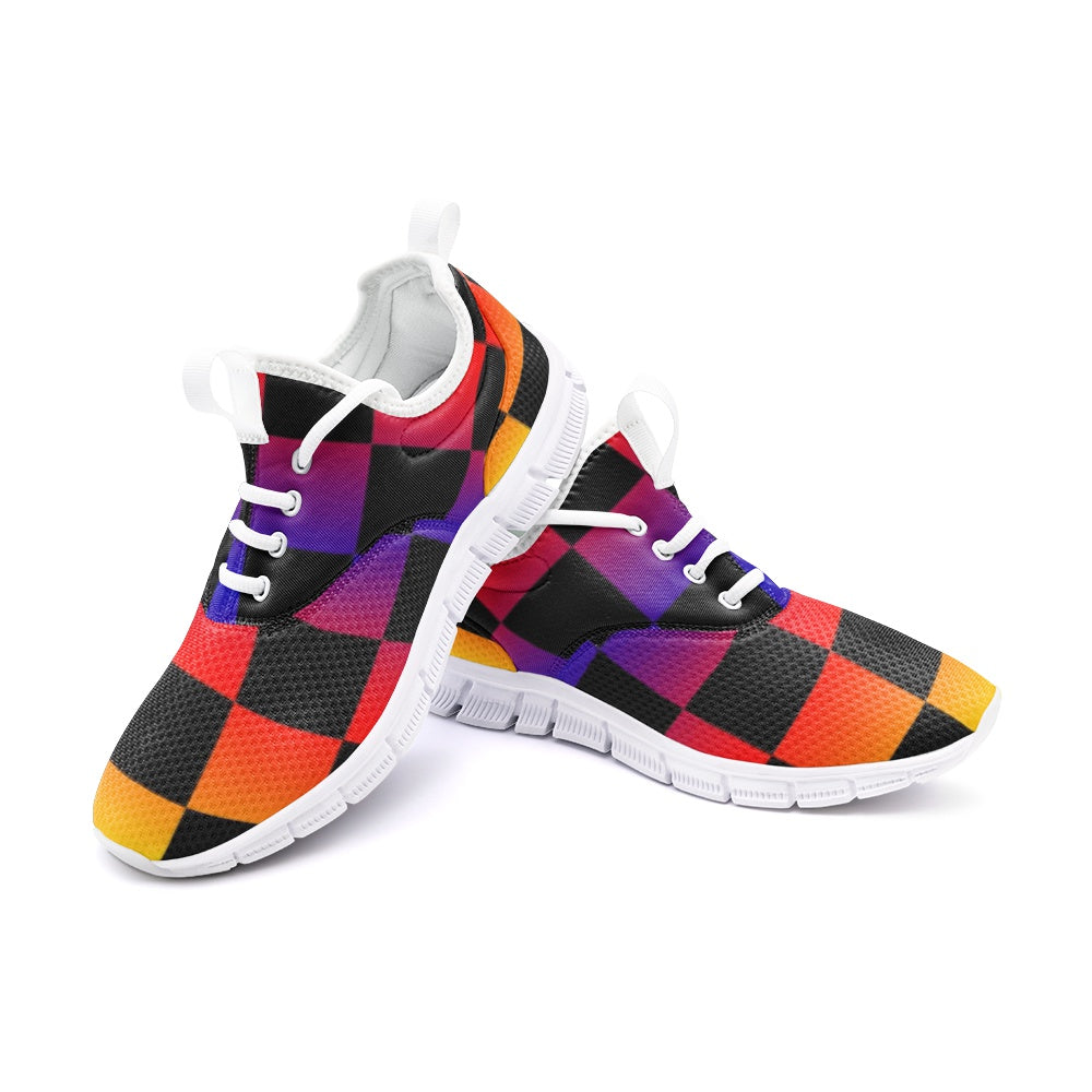 VIPER SHOES STYLE 54TF Geometric Abstract Cube Unisex Lightweight Sneaker City Running Shoes