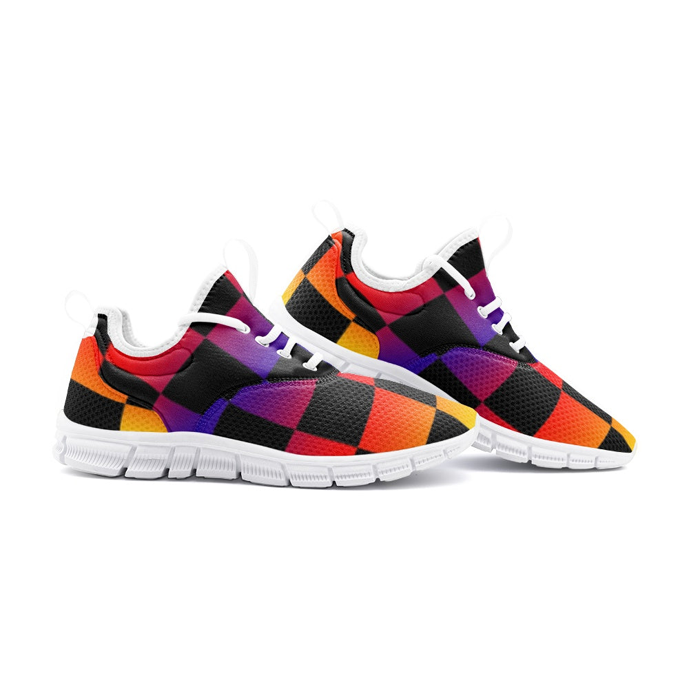 VIPER SHOES STYLE 54TF Geometric Abstract Cube Unisex Lightweight Sneaker City Running Shoes