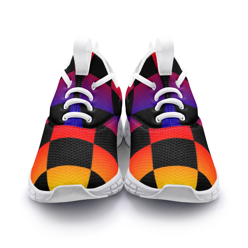 VIPER SHOES STYLE 54TF Geometric Abstract Cube Unisex Lightweight Sneaker City Running Shoes