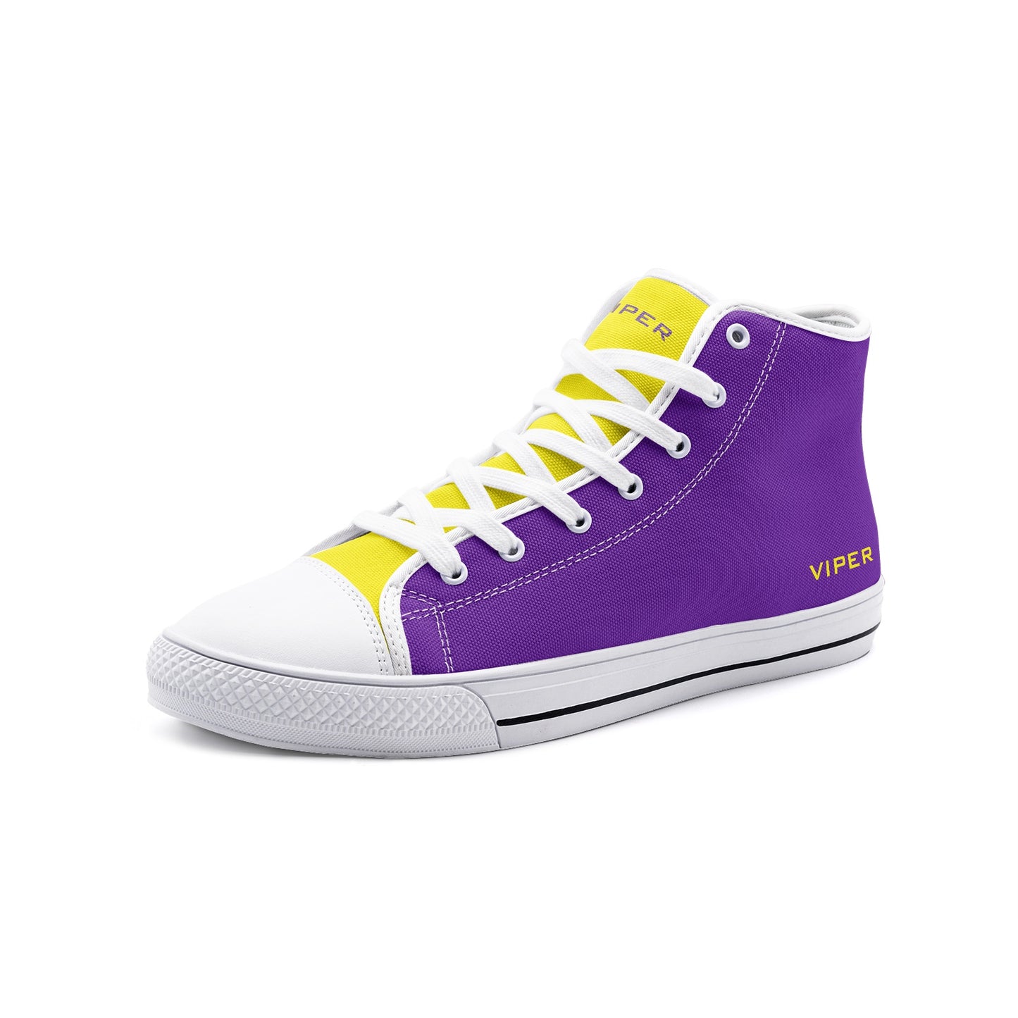 VIPER HIP HOP SHOES High Top Purple Canvas Style 54TO