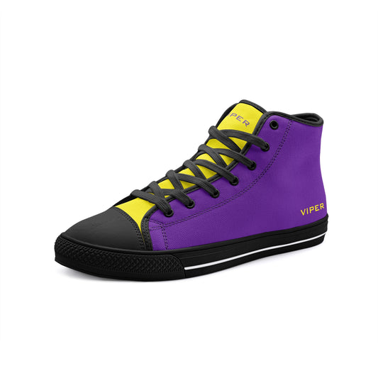 VIPER HIP HOP SHOES High Top Purple Canvas Style 54TO