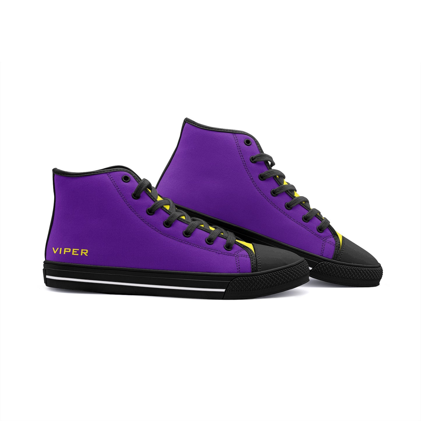 VIPER HIP HOP SHOES High Top Purple Canvas Style 54TO