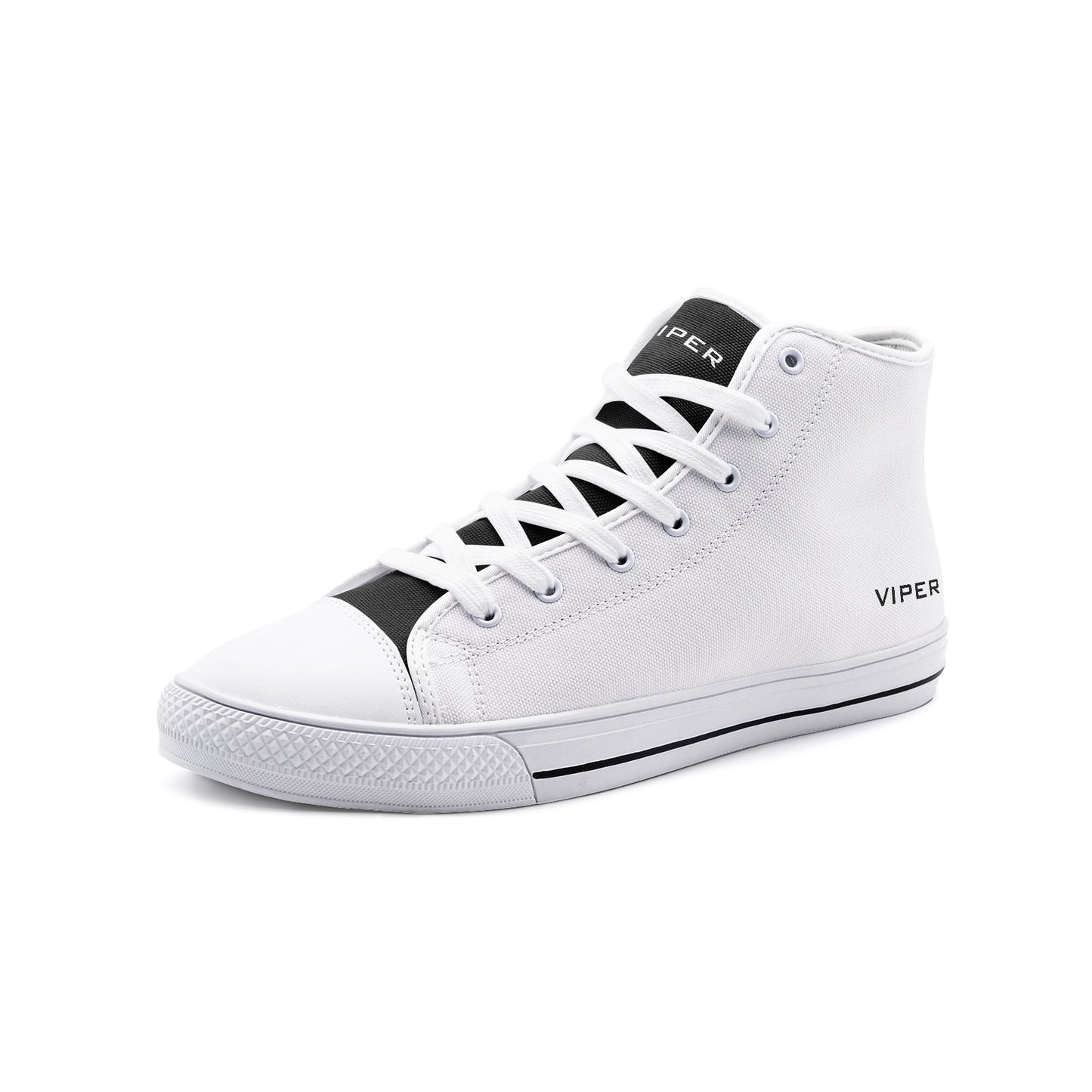 VIPER HIP HOP SHOES High Top White Canvas Style 54TO