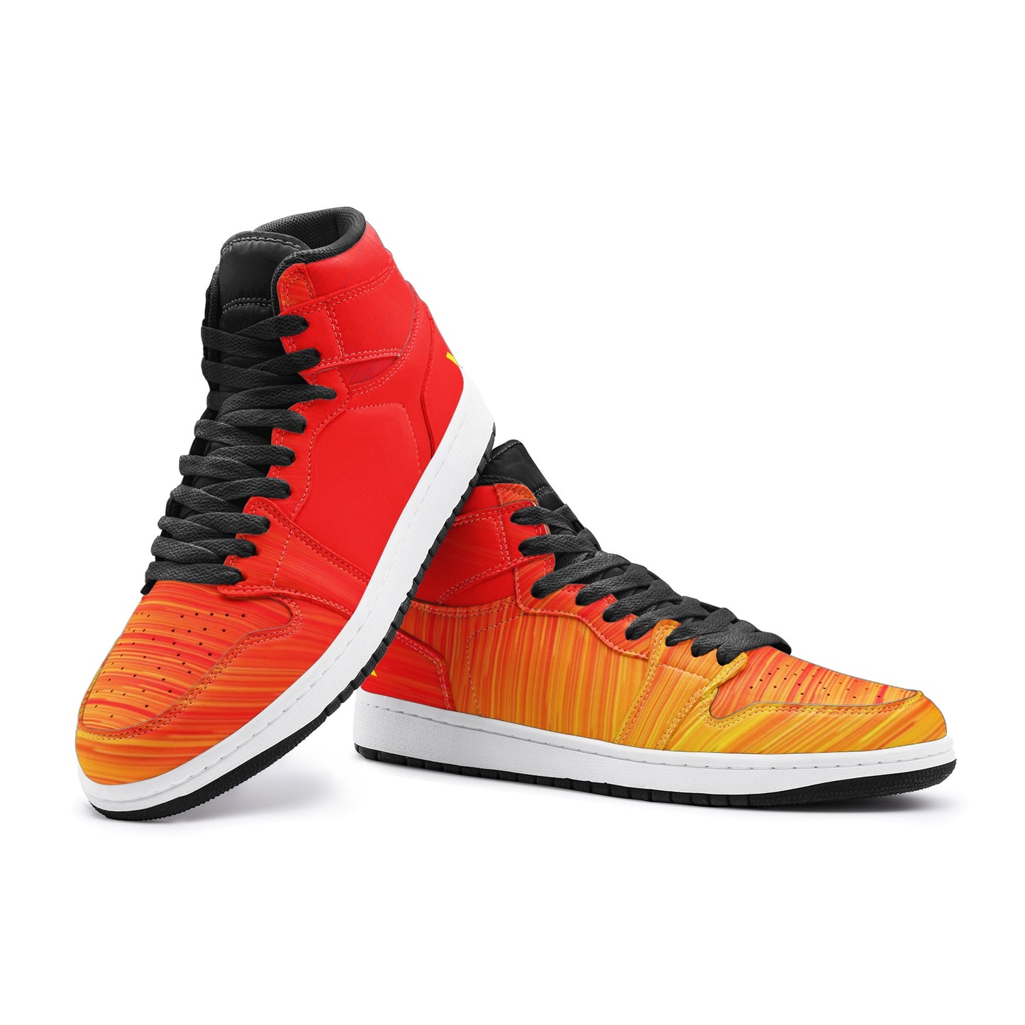 VIPER HIP HOP SHOES High Top Style 55TO Red Storm & Yellow Wind Sneakers