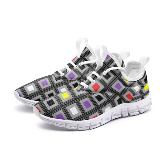 VIPER SHOES STYLE 54TF Multi Cube Abstract 01 Unisex Lightweight Sneaker City Running Shoes