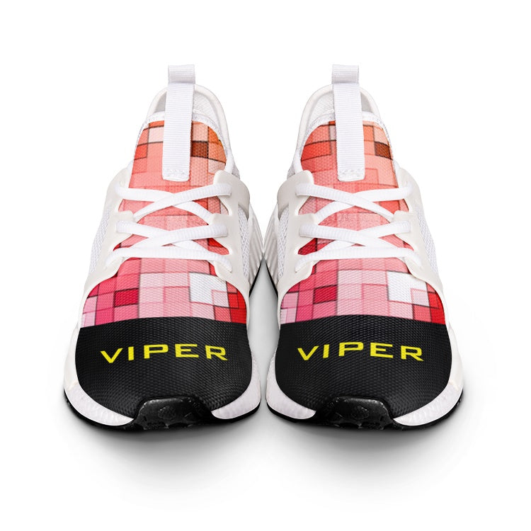 VIPER SHOES STYLE 54TR Geometric Mosaic Canvas Unisex Lightweight Sneaker