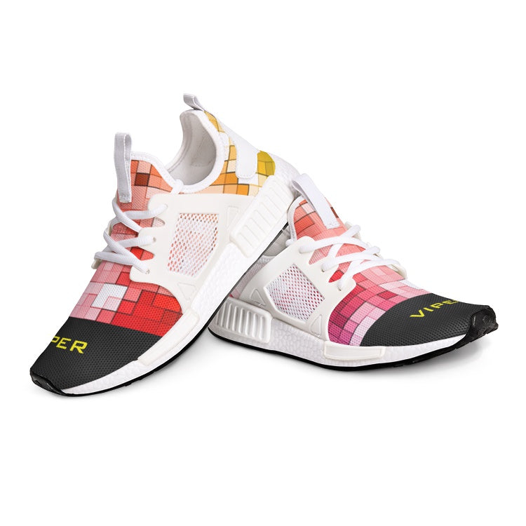 VIPER SHOES STYLE 54TR Geometric Mosaic Canvas Unisex Lightweight Sneaker