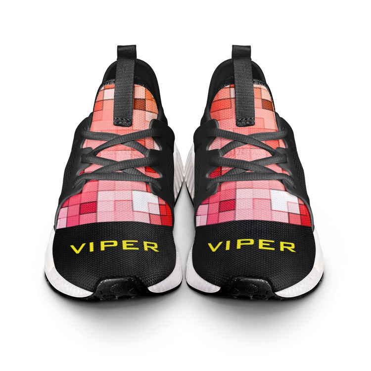 VIPER SHOES STYLE 54TR Geometric Mosaic Canvas Unisex Lightweight Sneaker