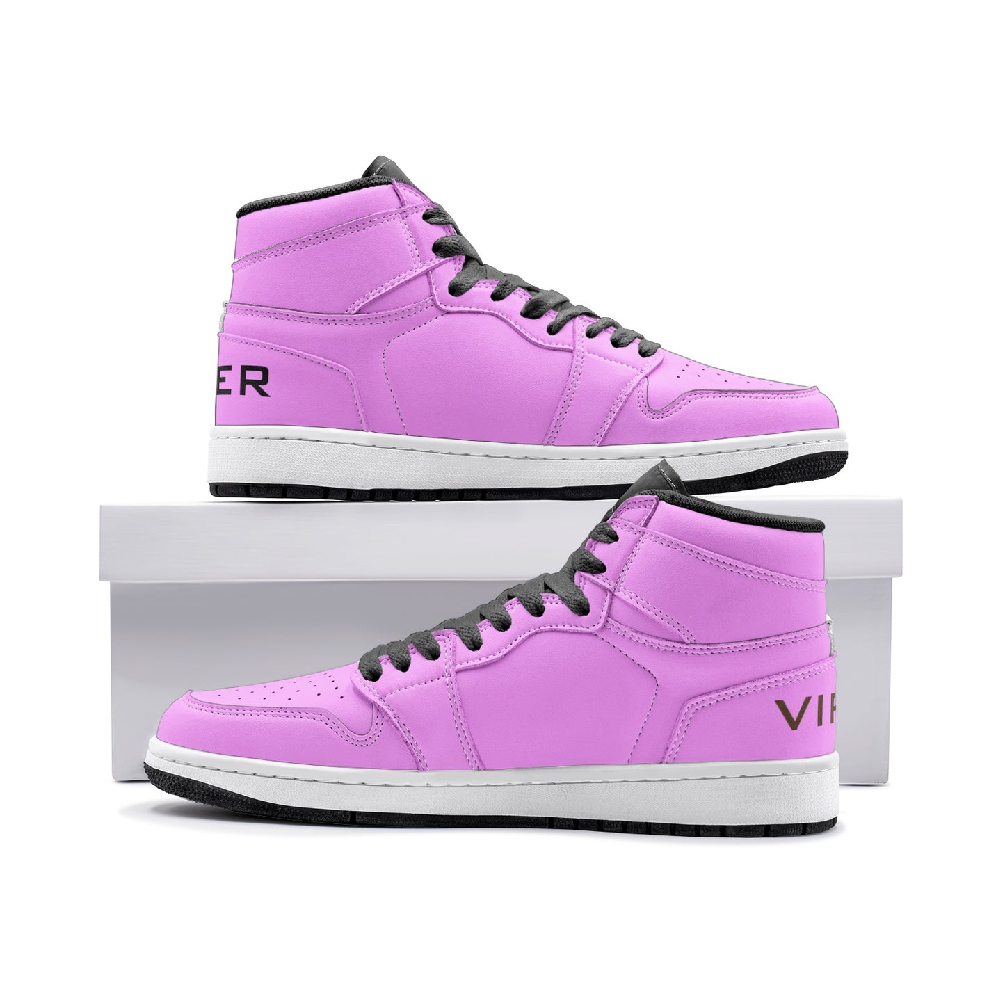 VIPER HIP HOP SHOES High Top Style 55TO Pink Sneakers