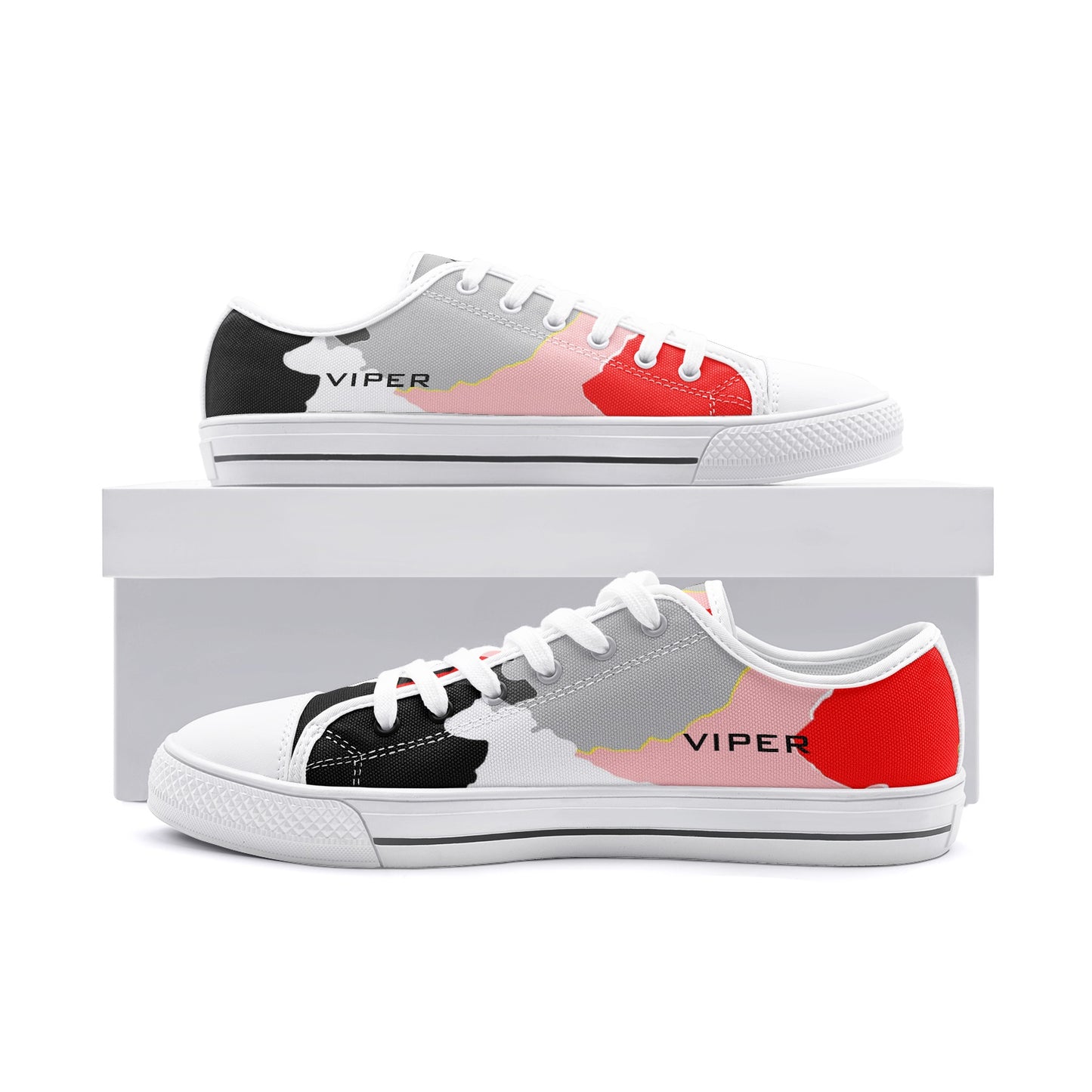 VIPER SHOES STYLE 54TT Low Top Abstract Canvas Shoes