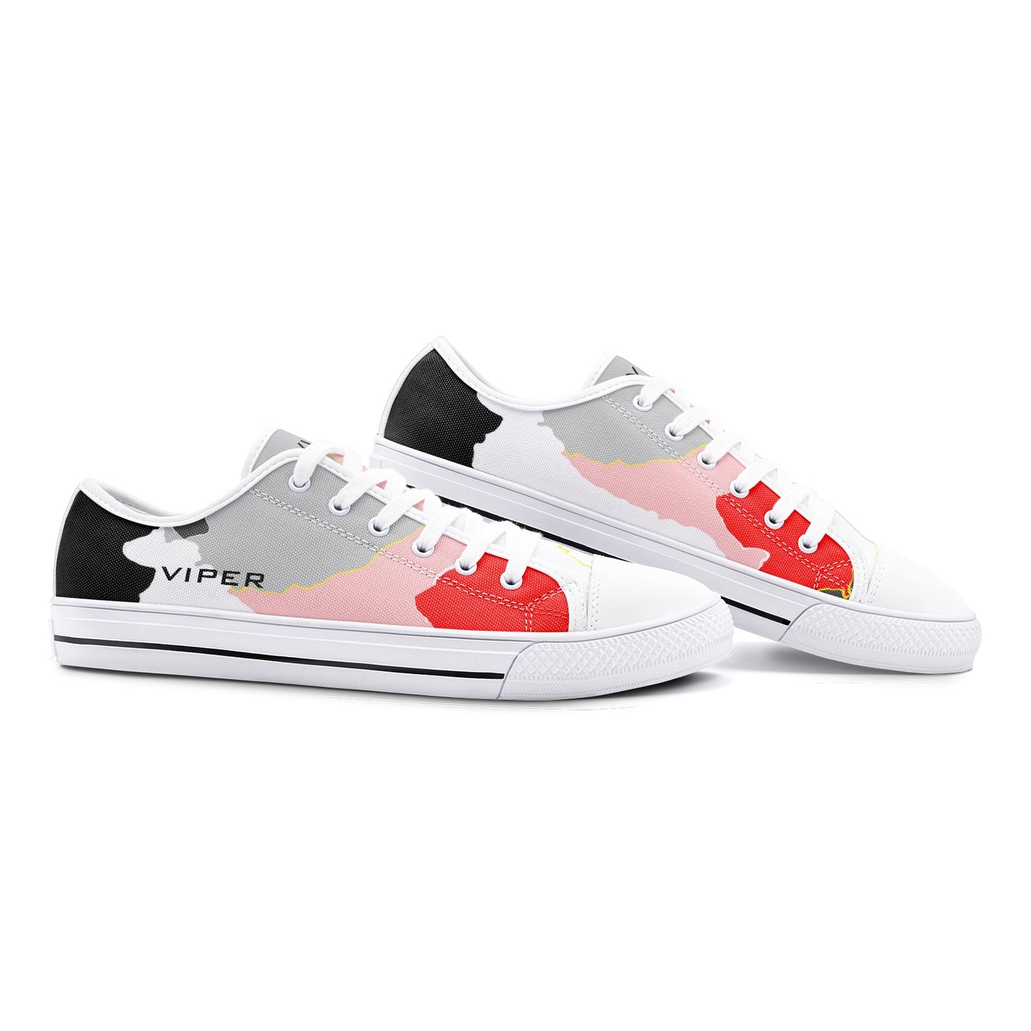 VIPER SHOES STYLE 54TT Low Top Abstract Canvas Shoes