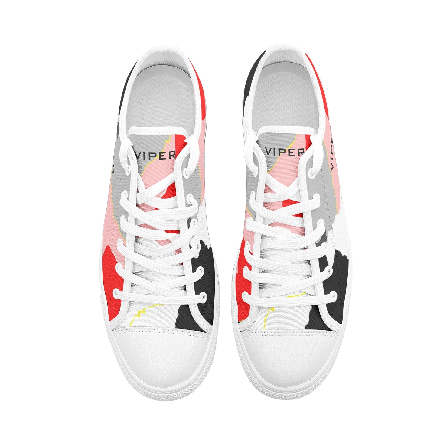 VIPER SHOES STYLE 54TT Low Top Abstract Canvas Shoes