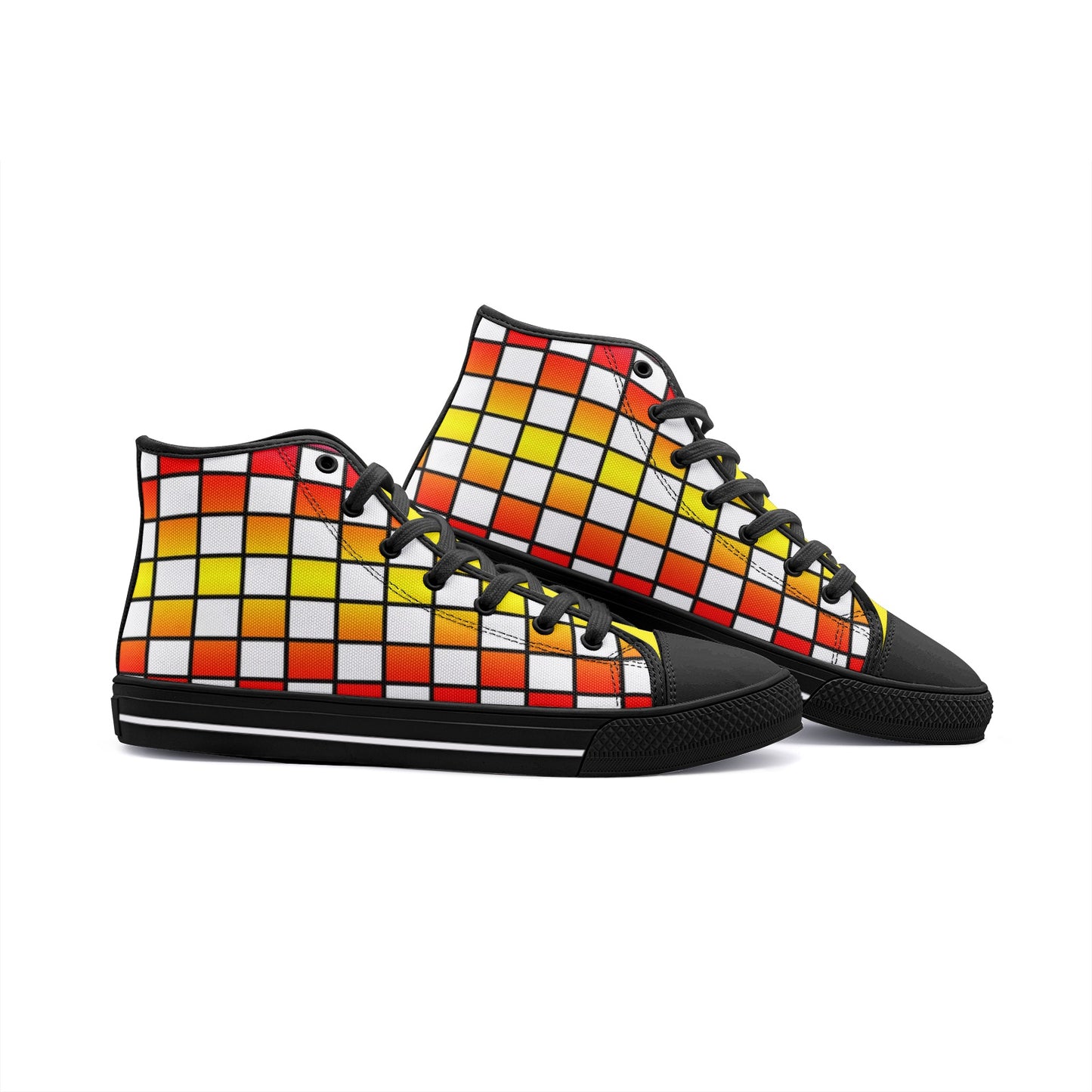 VIPER HIP HOP SHOES High Top Yellow Cube Canvas Style 54TO