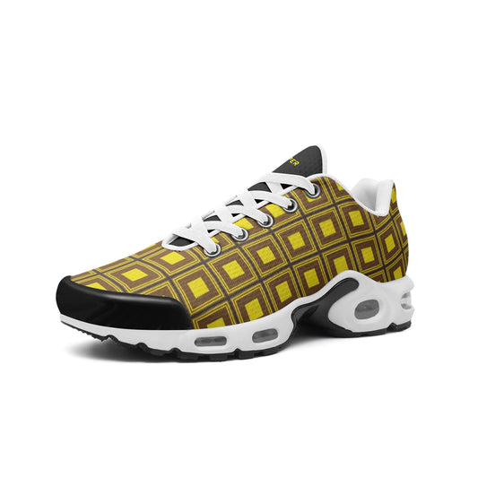 VIPER SHOES STYLE 55TT Abstract Yellow Cube Unisex Mesh Tech Eco-Flex Sneakers