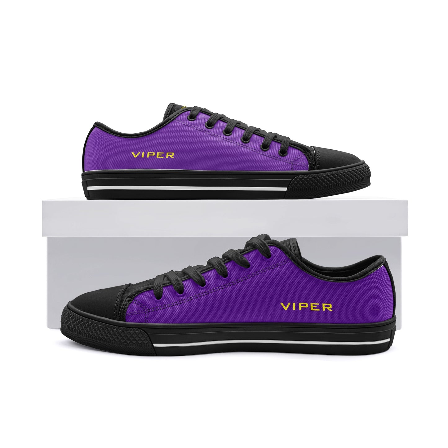 VIPER SHOES STYLE 54TT Low Top Purple Canvas Shoes