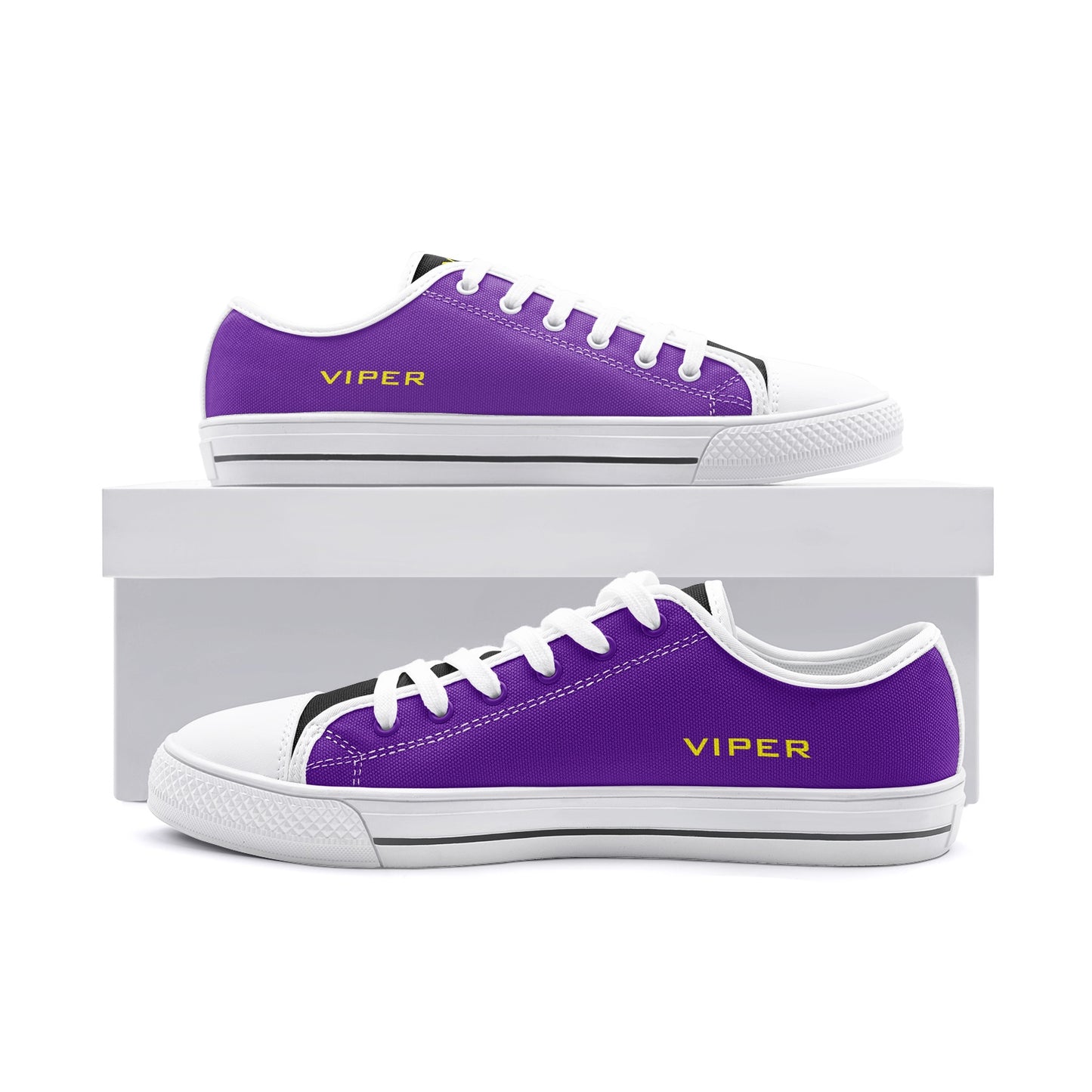 VIPER SHOES STYLE 54TT Low Top Purple Canvas Shoes