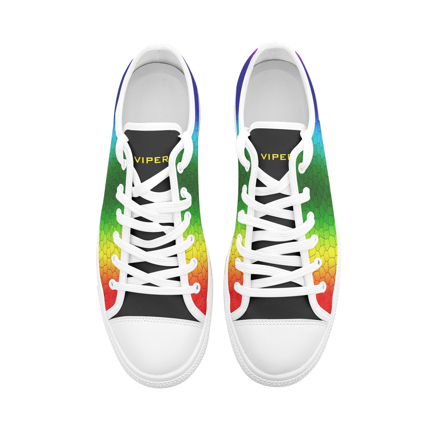 VIPER SHOES STYLE 54TT Multi Mosaic Abstract Low Top Abstract Canvas Shoes