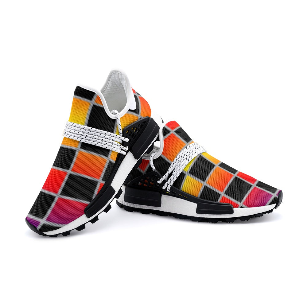 VIPER SHOE STYLE 55TR Geometric Abstract Cubes II 01 Unisex Lightweight Sneaker