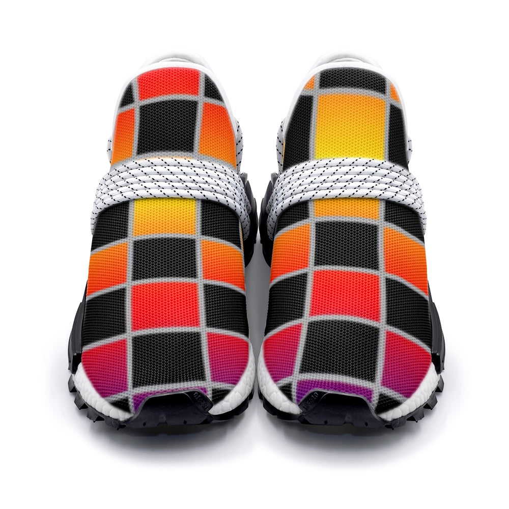 VIPER SHOE STYLE 55TR Geometric Abstract Cubes II 01 Unisex Lightweight Sneaker