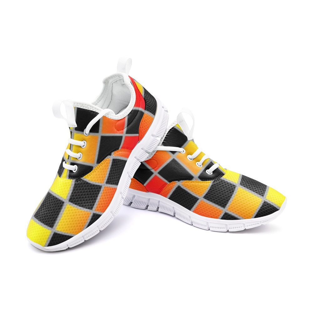 VIPER SHOES STYLE 54TF Geometric Abstract Cubes II Unisex Lightweight Sneaker City Running Shoes