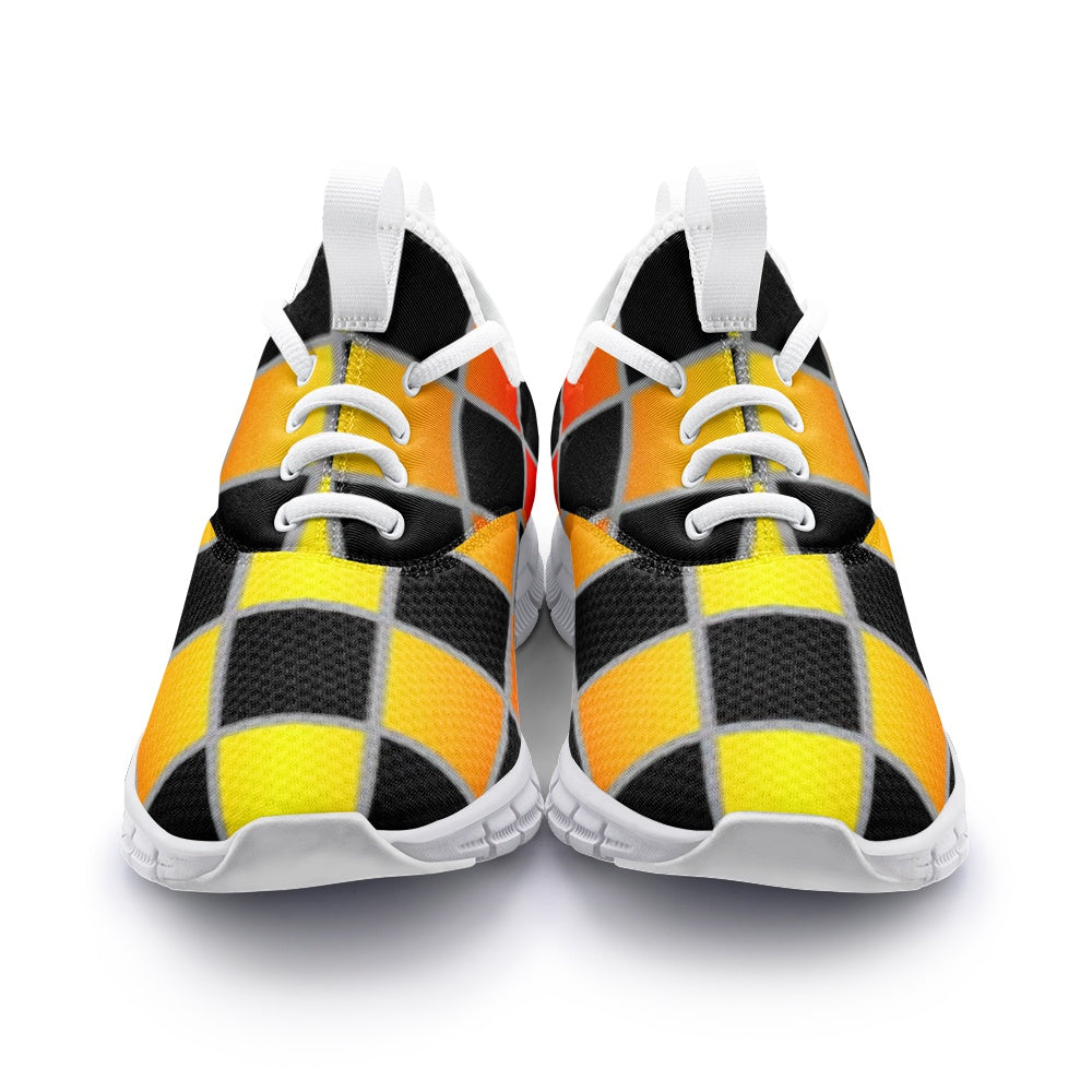 VIPER SHOES STYLE 54TF Geometric Abstract Cubes II Unisex Lightweight Sneaker City Running Shoes