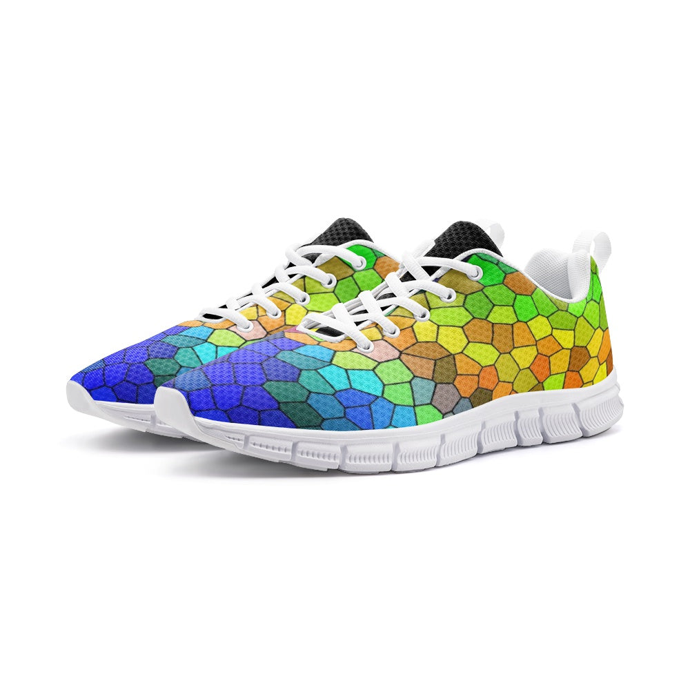 VIPER SHOES STYLE 54TV Multi Mosaic Abstract Unisex Lightweight Sneaker Athletic Running Shoes