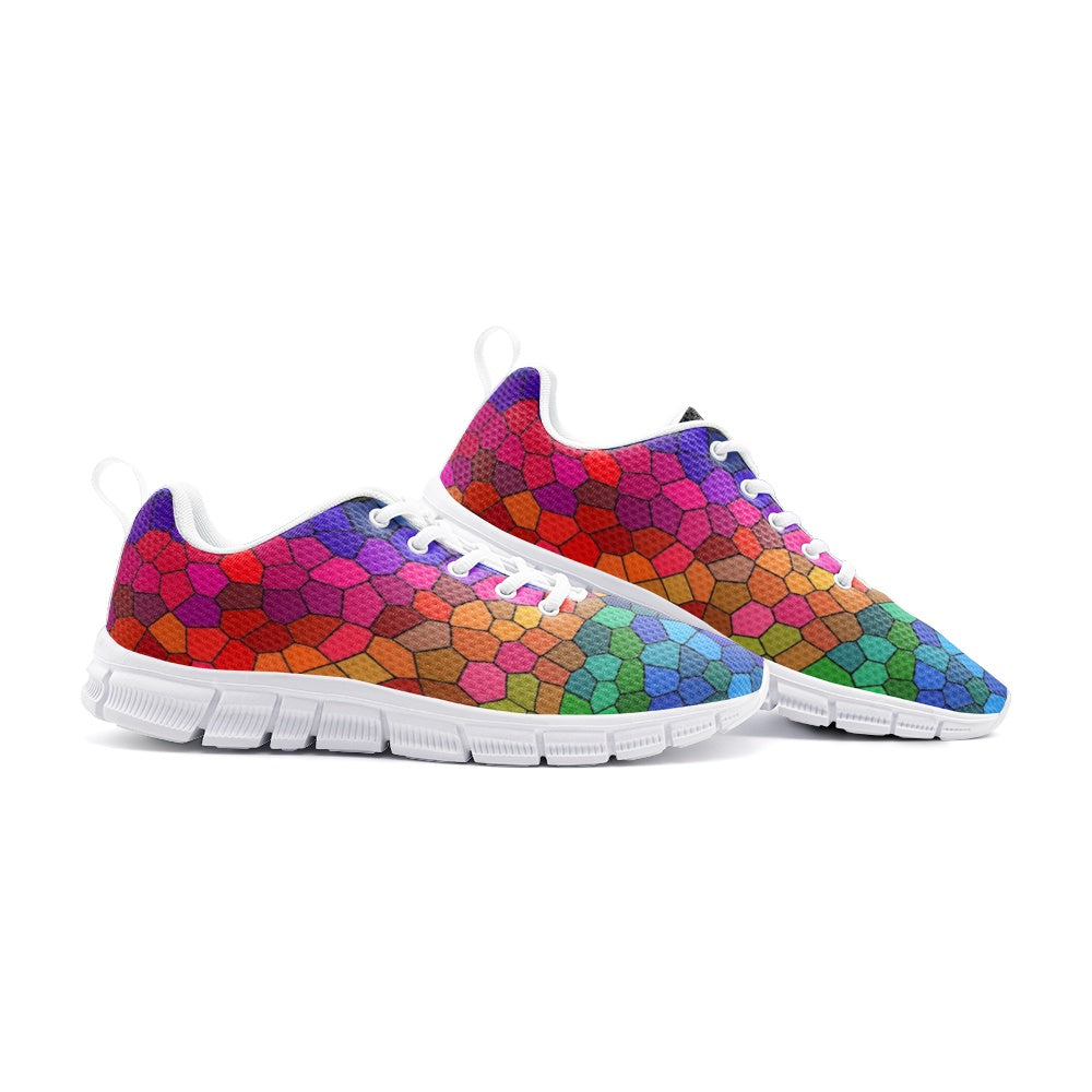 VIPER SHOES STYLE 54TV Multi Mosaic Abstract Unisex Lightweight Sneaker Athletic Running Shoes