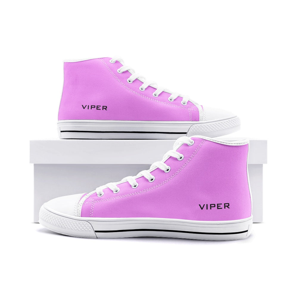 VIPER HIP HOP SHOES High Top Pink Canvas Style 54TO