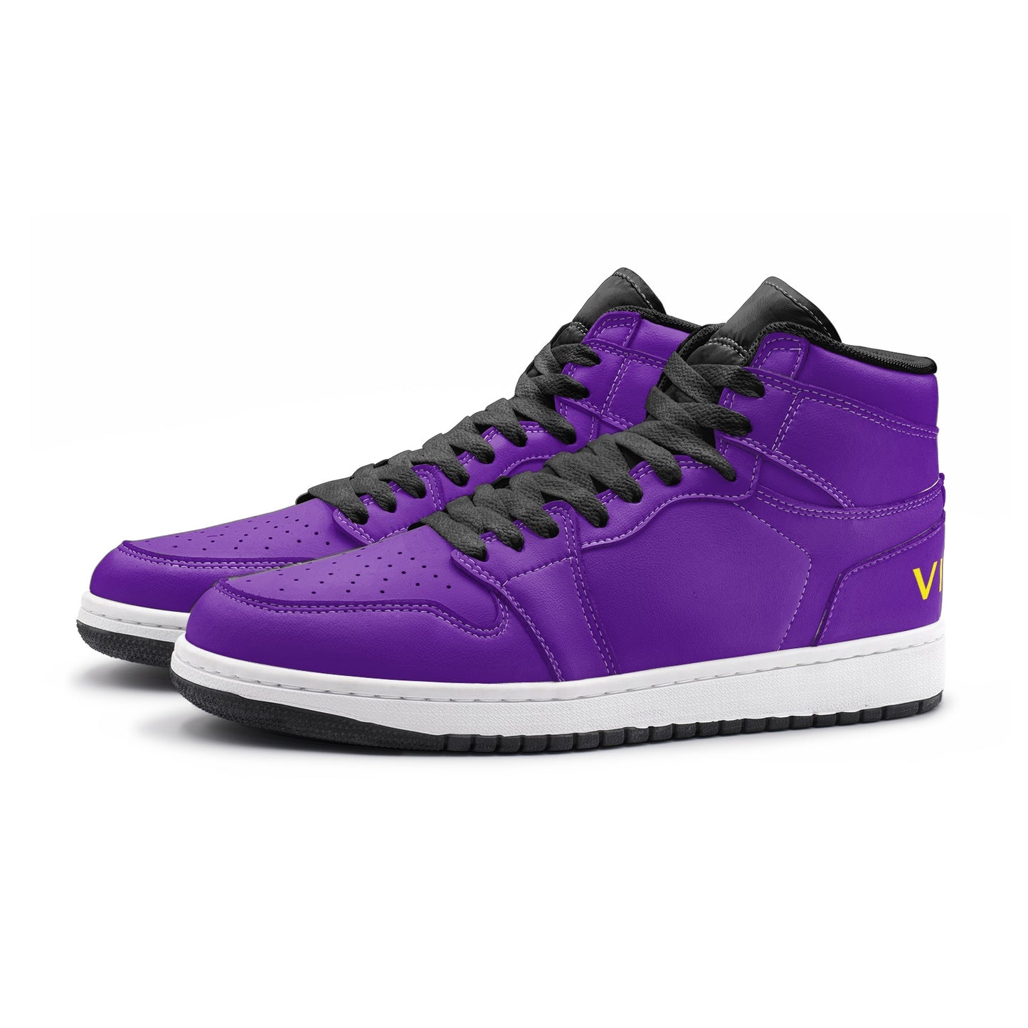 VIPER HIP HOP SHOES High Top Style 55TO Dark Purple Sneakers