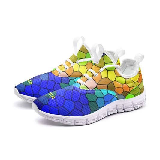 VIPER SHOES STYLE 54TF Multi Mosaic Abstract Unisex Lightweight Sneaker City Running Shoes