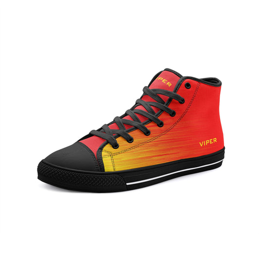 VIPER HIP HOP SHOES High Top Red Storm Canvas Style 54TO