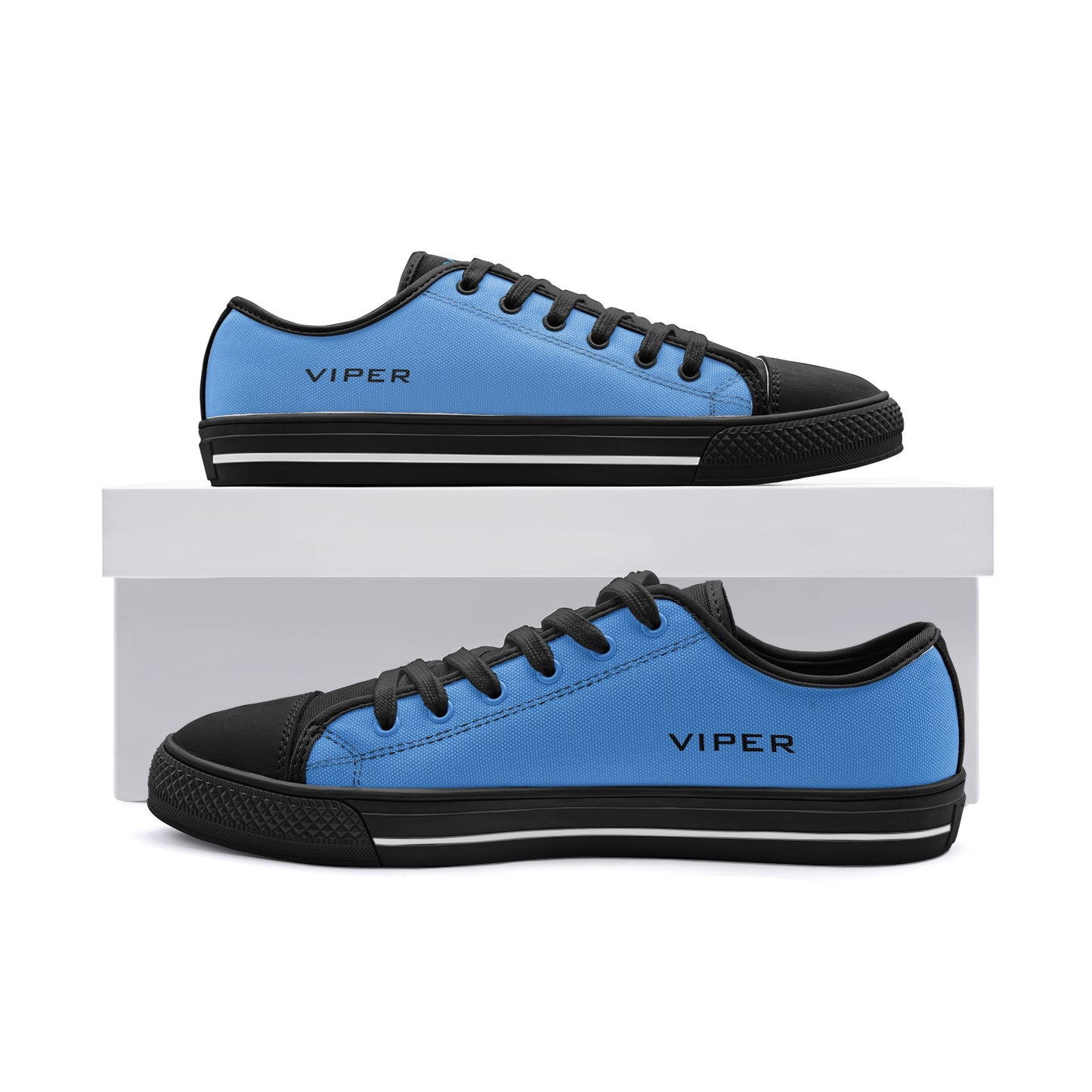 VIPER SHOES STYLE 54TT Low Top Light Blue Canvas Shoes