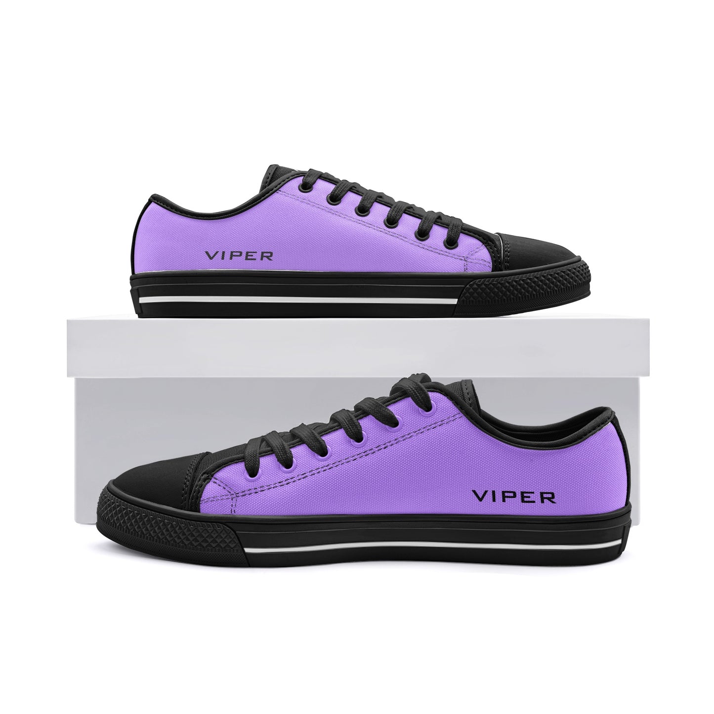 VIPER SHOES STYLE 54TT Low Top Canvas Shoes Lavender