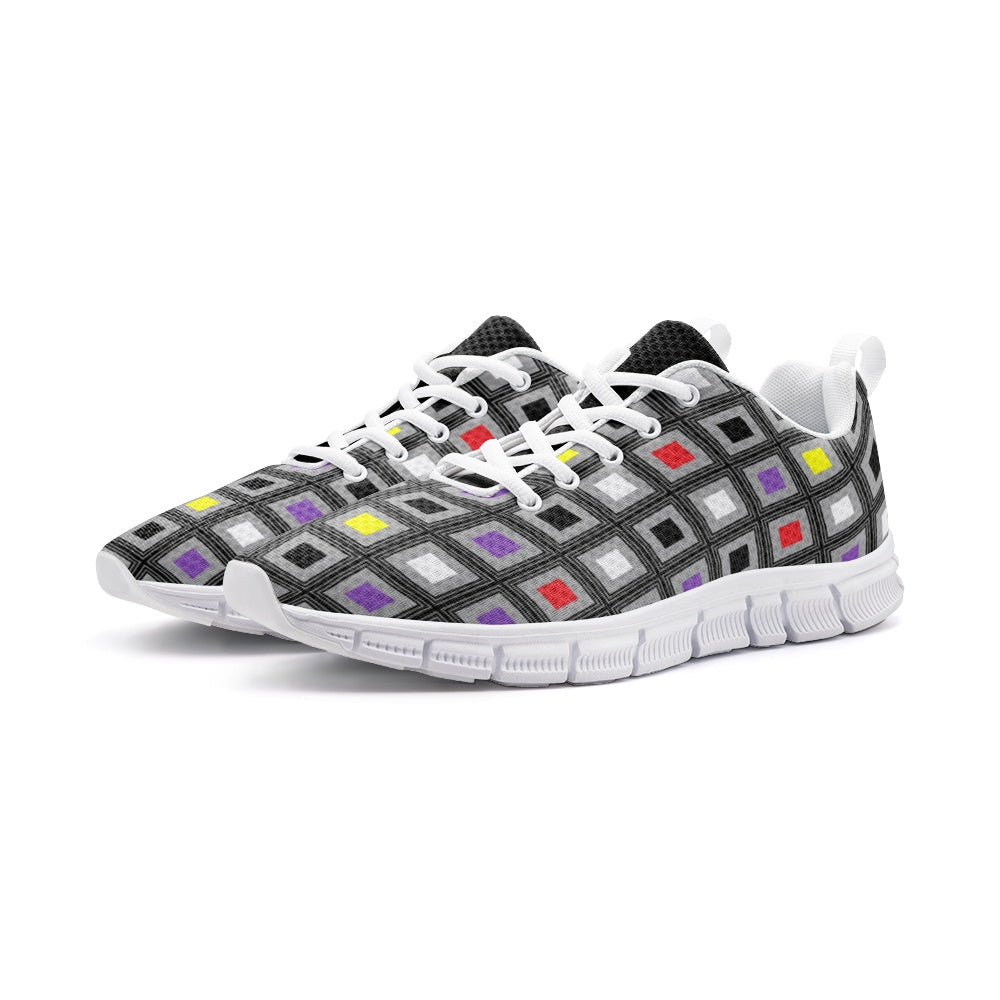 VIPER SHOES STYLE 54TV Multi Cube Abstract 01 Unisex Lightweight Sneaker Athletic Running Shoes